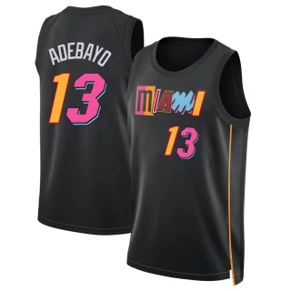 Men's Bam Adebayo Miami Heat Black Swingman 2021/22 City Edition Jersey