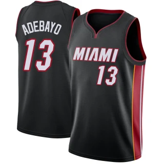 Men's Bam Adebayo Miami Heat Black Swingman Jersey - Icon Edition