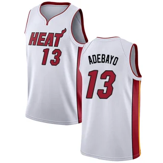 Men's Bam Adebayo Miami Heat White Swingman Jersey - Association Edition