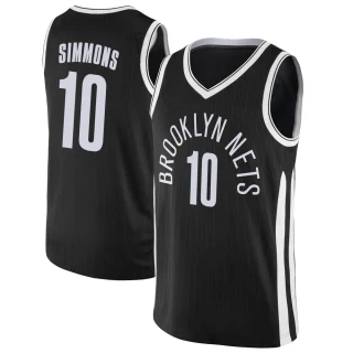 Men's Ben Simmons Brooklyn Nets Black Swingman Jersey - City Edition