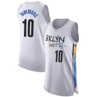 Men's Ben Simmons Brooklyn Nets White Authentic 2022/23 City Edition Jersey