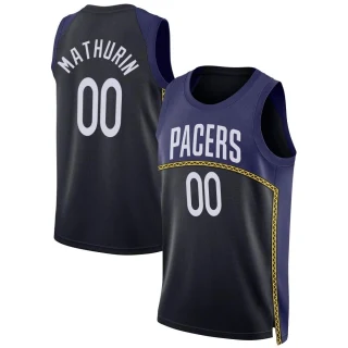 Men's Bennedict Mathurin Indiana Pacers Blue Swingman 2022/23 City Edition Jersey