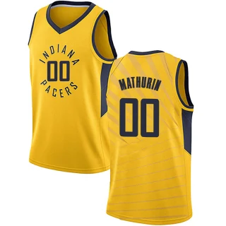 Men's Bennedict Mathurin Indiana Pacers Gold Swingman Jersey - Statement Edition