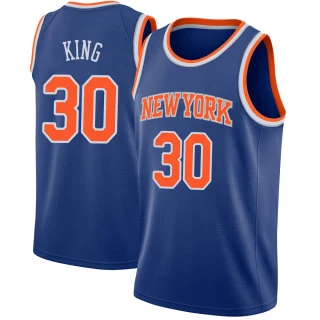 Men's Bernard King New York Knicks Blue Swingman Jersey - Icon Edition