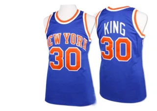 Men's Bernard King New York Knicks Royal Blue Authentic Throwback Jersey