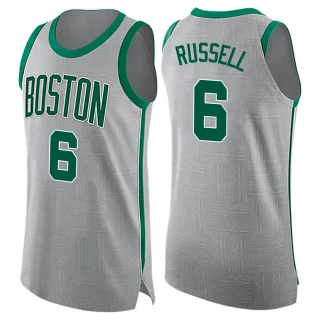 Men's Bill Russell Boston Celtics Gray Swingman Jersey - City Edition