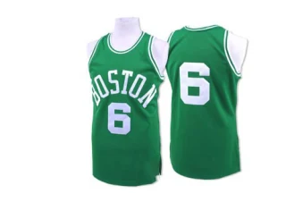 Men's Bill Russell Boston Celtics Green Authentic Throwback Jersey