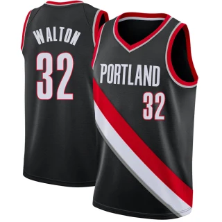 Men's Bill Walton Portland Trail Blazers Black Swingman Jersey - Icon Edition