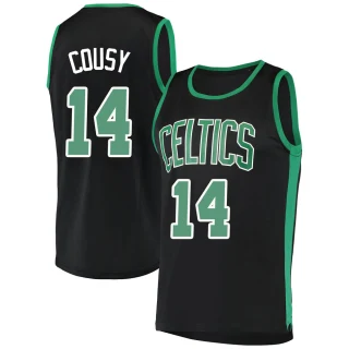 Men's Bob Cousy Boston Celtics Black Fast Break Jersey - Statement Edition