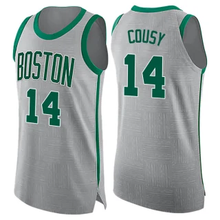 Men's Bob Cousy Boston Celtics Gray Swingman Jersey - City Edition