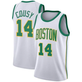 Men's Bob Cousy Boston Celtics White Swingman 2018/19 Jersey - City Edition