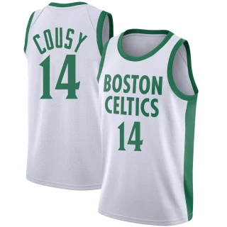 Men's Bob Cousy Boston Celtics White Swingman 2020/21 Jersey - City Edition