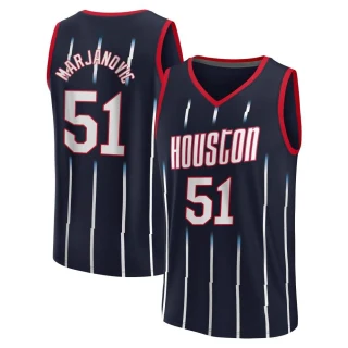 Men's Boban Marjanovic Houston Rockets Navy Fast Break 2022/23 City Edition Jersey