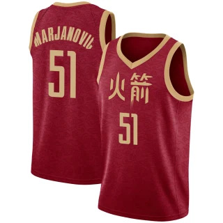 Men's Boban Marjanovic Houston Rockets Red Swingman 2018/19 Jersey - City Edition
