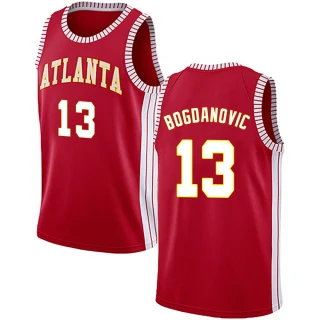 Men's Bogdan Bogdanovic Atlanta Hawks Red Swingman Jersey - Statement Edition