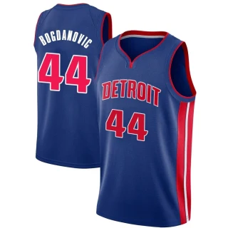Men's Bojan Bogdanovic Detroit Pistons Blue Swingman Jersey - Icon Edition