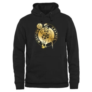 Men's Boston Celtics Gold Collection Pullover Hoodie - Black