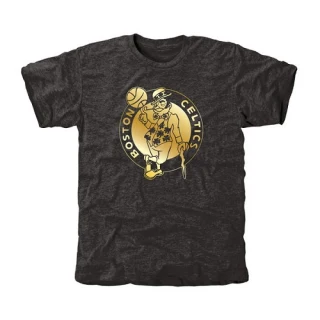Men's Boston Celtics Gold Collection Tri-Blend T-Shirt - Black