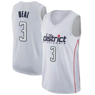 Men's Bradley Beal Washington Wizards White Swingman Jersey - City Edition