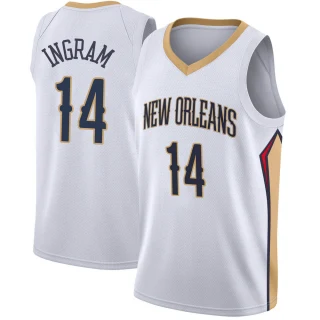 Men's Brandon Ingram New Orleans Pelicans White Swingman Jersey - Association Edition