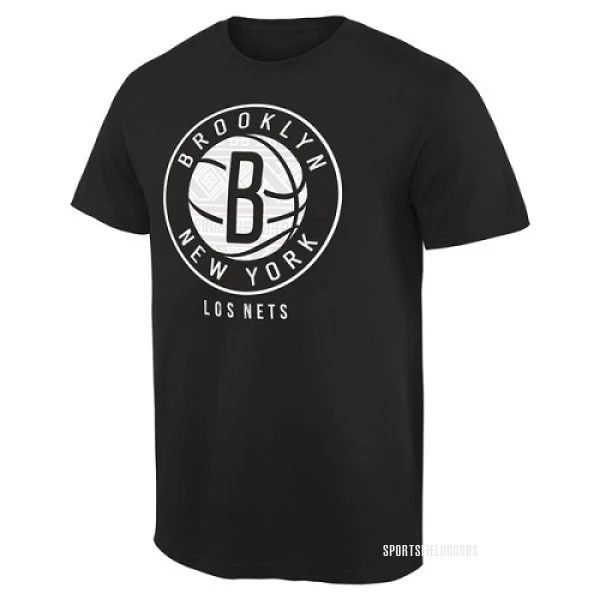 Men's Brooklyn Nets Black Noches Enebea T-Shirt -