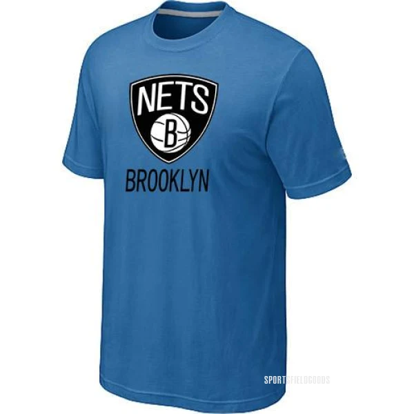 Men's Brooklyn Nets Light Blue Big & Tall Primary Logo T-Shirt -