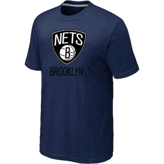 Men's Brooklyn Nets Navy Big & Tall Primary Logo T-Shirt -