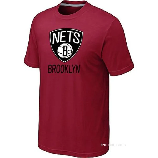 Men's Brooklyn Nets Red Big & Tall Primary Logo T-Shirt -