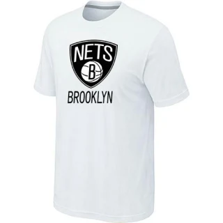 Men's Brooklyn Nets White Big & Tall Primary Logo T-Shirt -