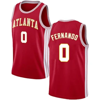 Men's Bruno Fernando Atlanta Hawks Red Swingman Jersey - Statement Edition