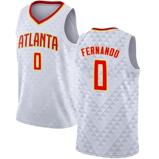 Men's Bruno Fernando Atlanta Hawks White Swingman Jersey - Association Edition