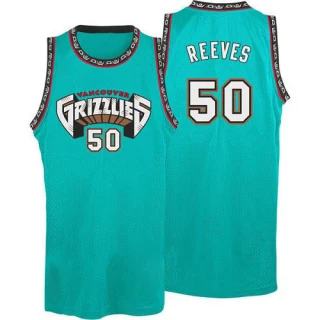 Men's Bryant Reeves Memphis Grizzlies Green Authentic Hardwood Classics Throwback Jersey