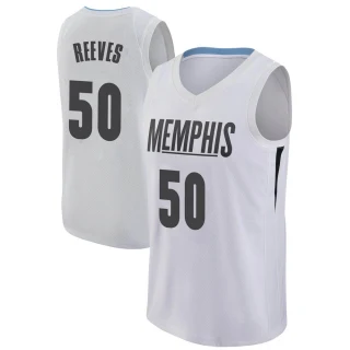 Men's Bryant Reeves Memphis Grizzlies White Swingman Jersey - City Edition