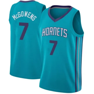 Men's Bryce McGowens Charlotte Hornets Teal Swingman Jordan Brand Jersey - Icon Edition