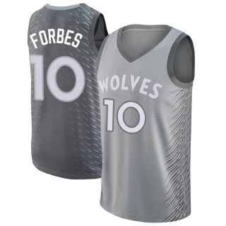 Men's Bryn Forbes Minnesota Timberwolves Swingman Silver Jersey - City Edition