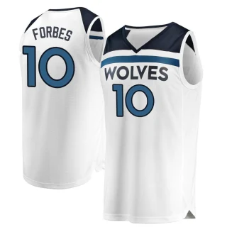 Men's Bryn Forbes Minnesota Timberwolves White Fast Break Jersey - Association Edition