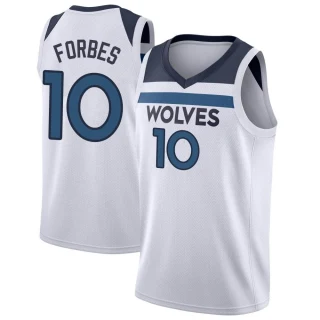 Men's Bryn Forbes Minnesota Timberwolves White Swingman Jersey - Icon Edition