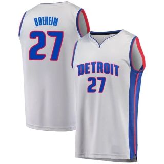 Men's Buddy Boeheim Detroit Pistons Gray Fast Break Alternate Jersey - Statement Edition