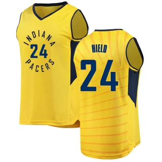 Men's Buddy Hield Indiana Pacers Gold Fast Break Jersey - Statement Edition