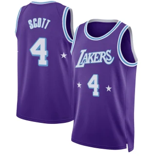 Men's Byron Scott Los Angeles Lakers Purple Swingman 2021/22 City Edition Jersey