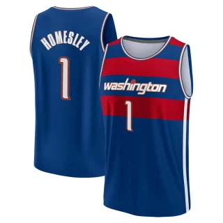 Men's Caleb Homesley Washington Wizards Royal Fast Break 2021/22 Replica City Edition Jersey