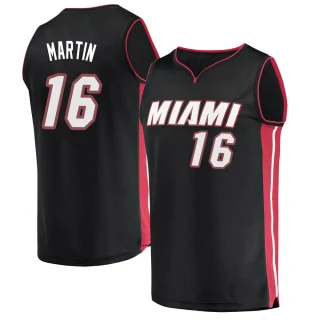 Men's Caleb Martin Miami Heat Black Fast Break Jersey - Icon Edition