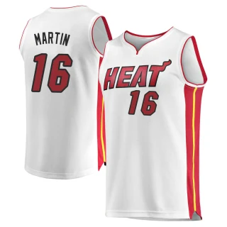 Men's Caleb Martin Miami Heat White Fast Break Jersey - Association Edition