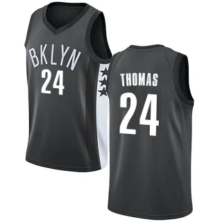 Men's Cam Thomas Brooklyn Nets Gray Swingman Jersey - Statement Edition