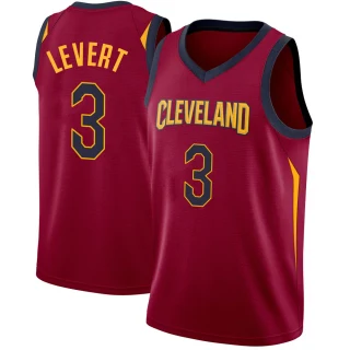 Men's Caris LeVert Cleveland Cavaliers Swingman Maroon Jersey - Icon Edition