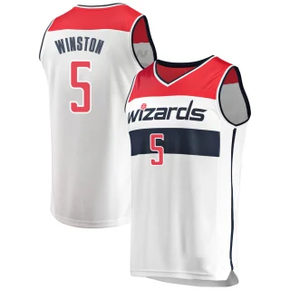 Men's Cassius Winston Washington Wizards White Fast Break Jersey - Association Edition