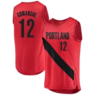 Men's Chance Comanche Portland Trail Blazers Red Fast Break Jersey - Statement Edition