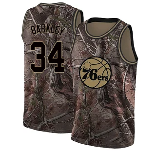 Men's Charles Barkley Philadelphia 76ers Camo Swingman Realtree Collection Jersey