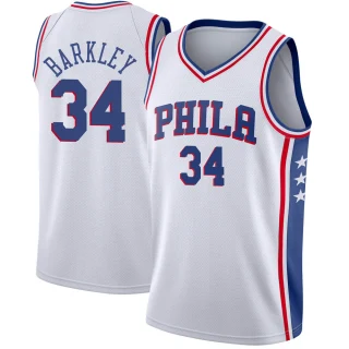 Men's Charles Barkley Philadelphia 76ers White Swingman Jersey - Association Edition
