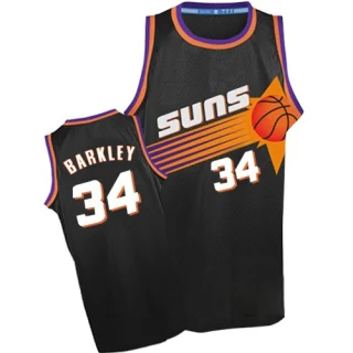 Men's Charles Barkley Phoenix Suns Black Authentic Throwback Jersey